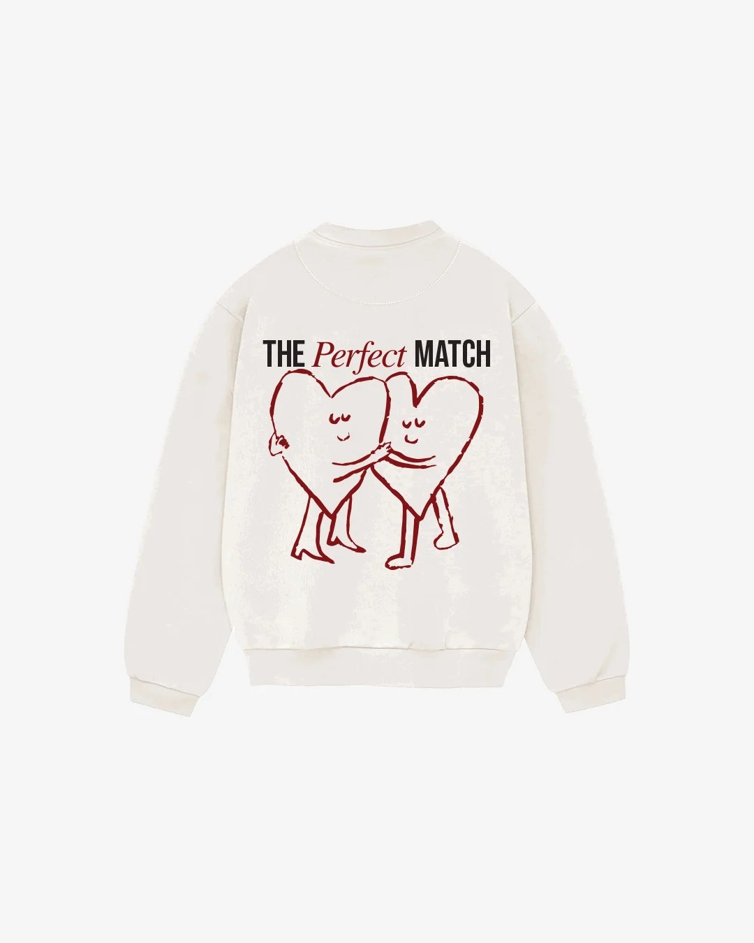 WHITE PERFECT MATCH CREWNECK