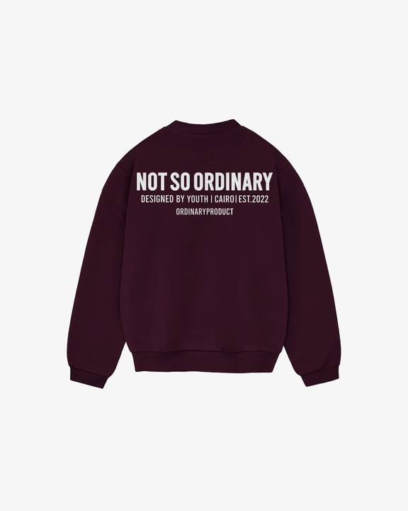 BURGUNDY CREWNECK NSO