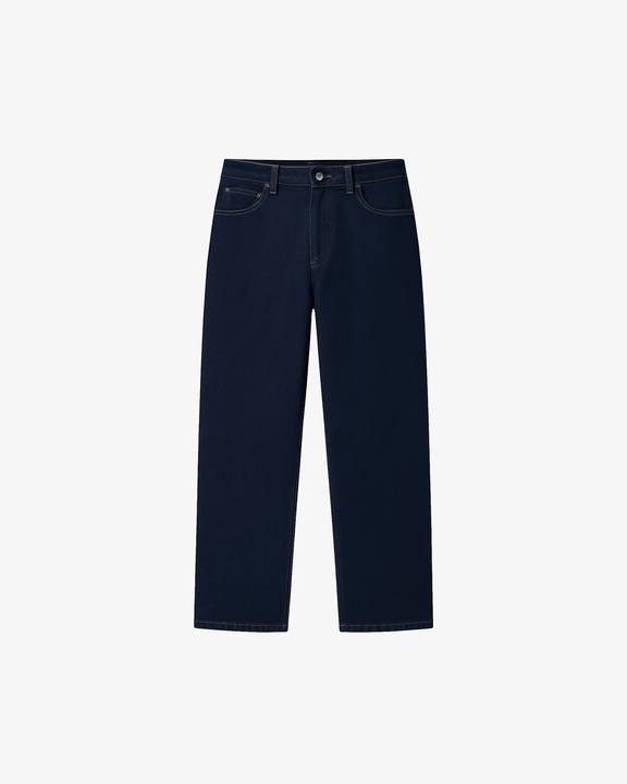 DENIM BLUE STRAIGHT FIT JEANS