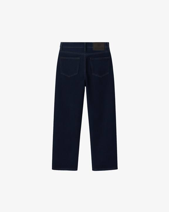 DENIM BLUE STRAIGHT FIT JEANS