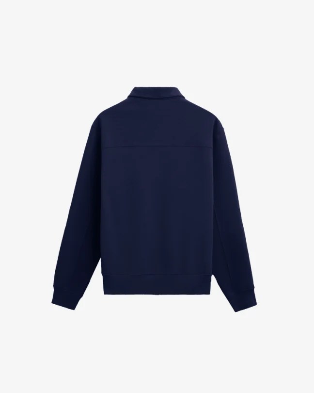 NAVY QUARTER ZIPPER