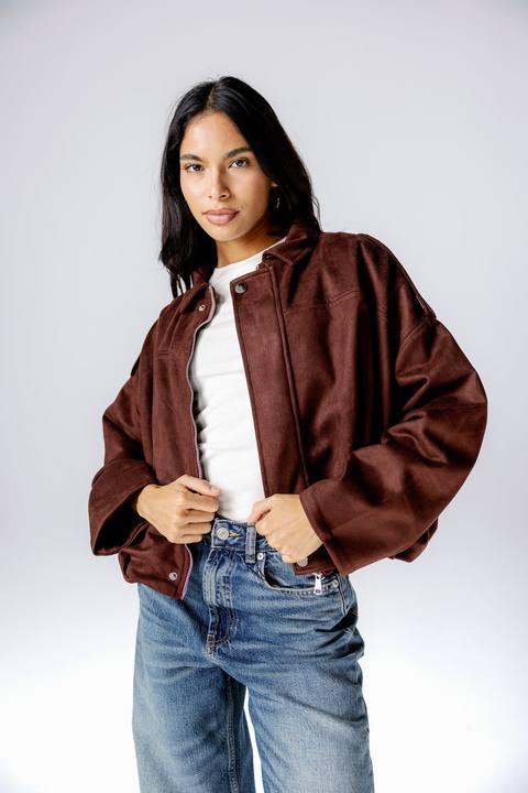 Suede Dreams Jacket - Mocha Brown