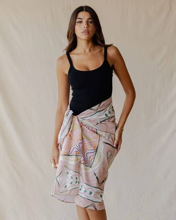 Blush Mosaic Voile Wrap