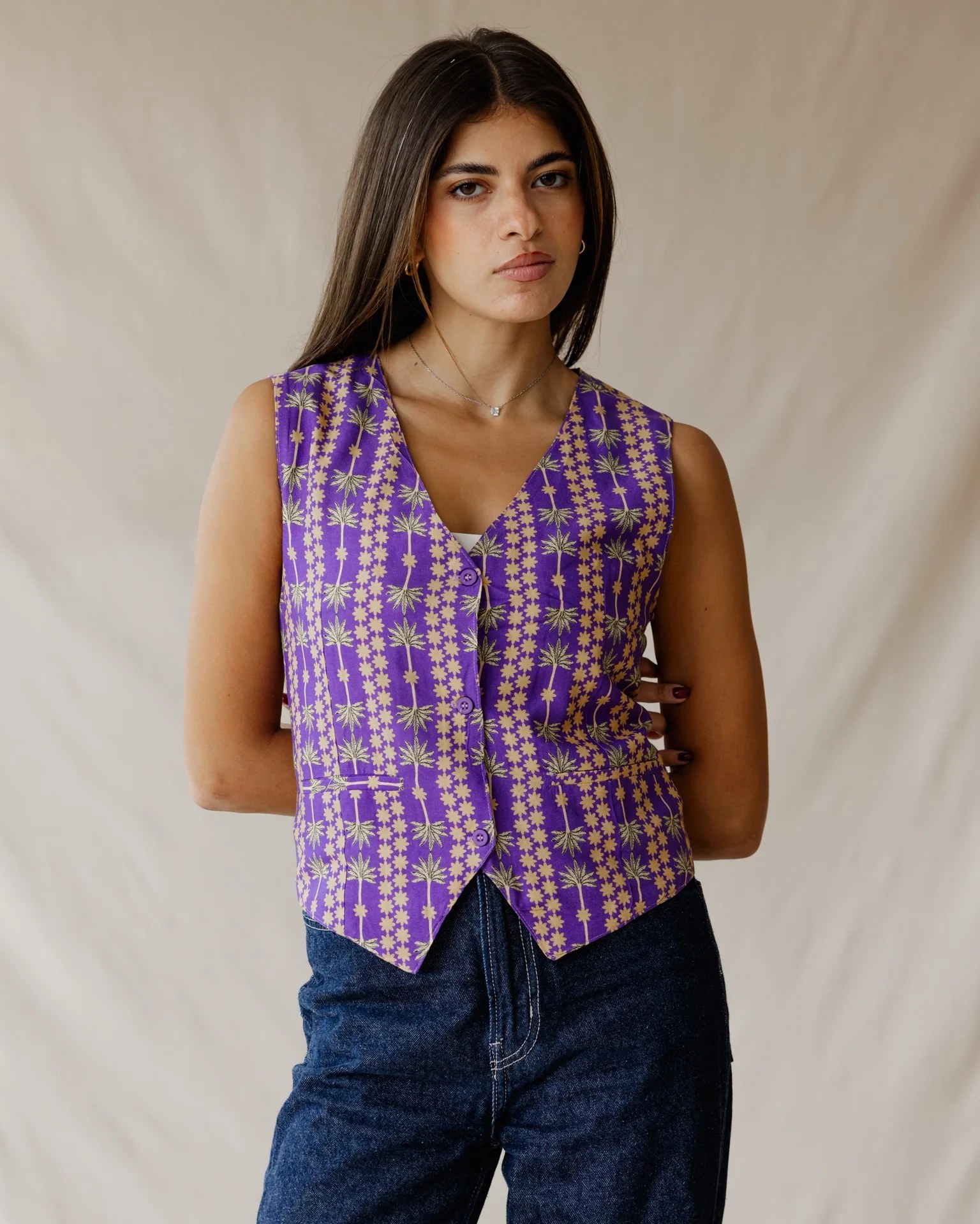 Palms Vest Purple