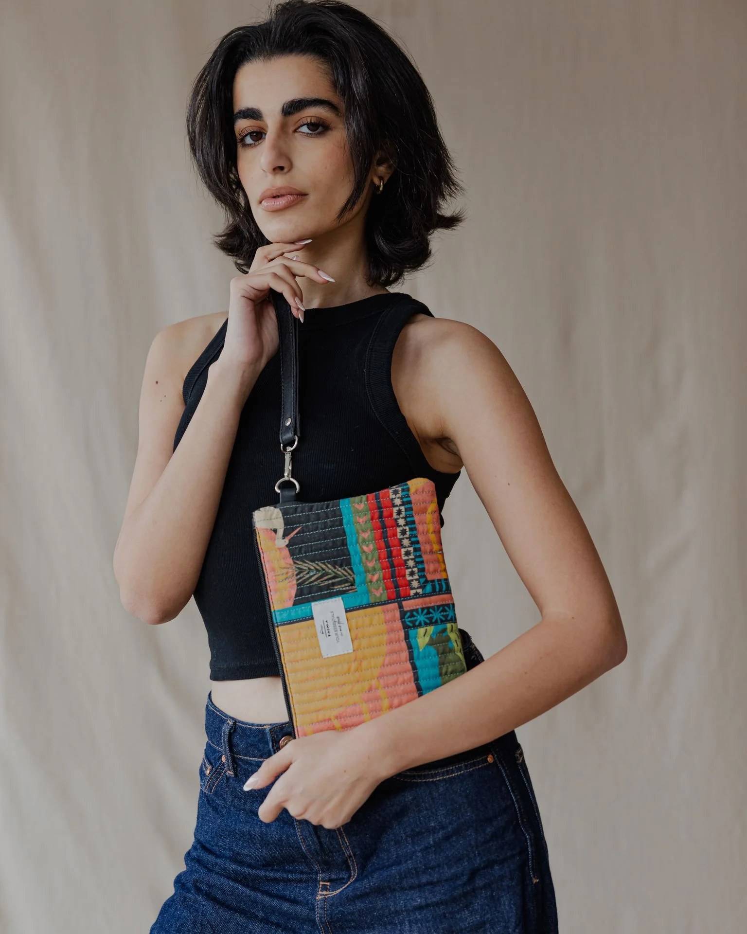 Cairo Breeze Quilted Pouch Spectrum