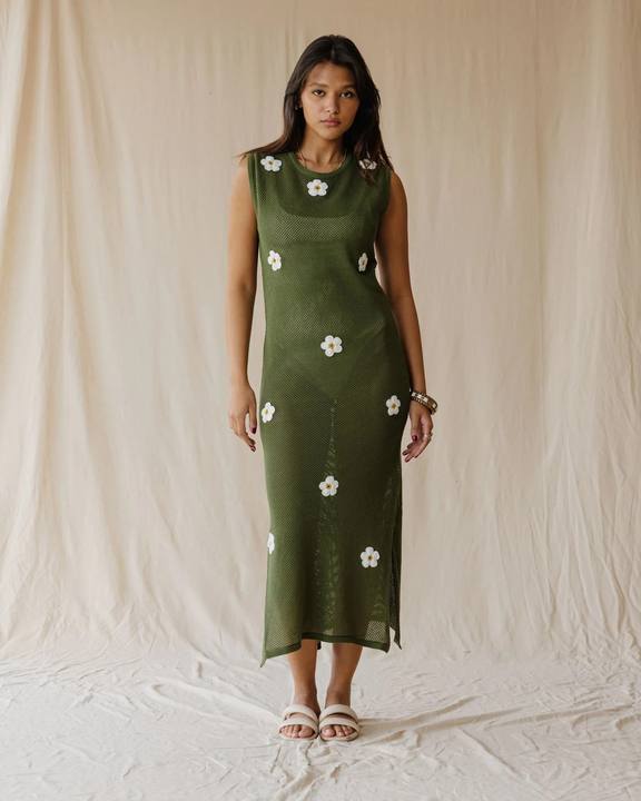 Olive Daisy Drift Dress