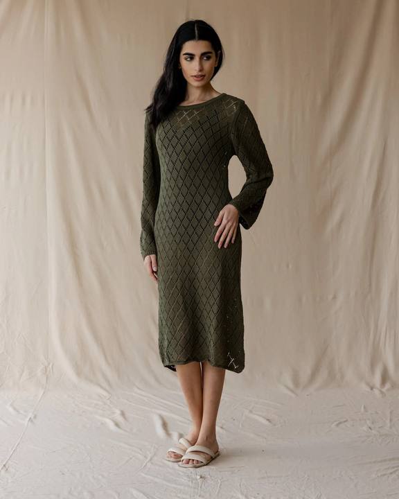 Dusk Olive Knit Dress