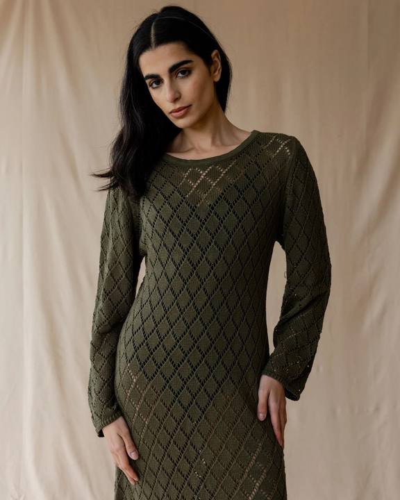 Dusk Olive Knit Dress