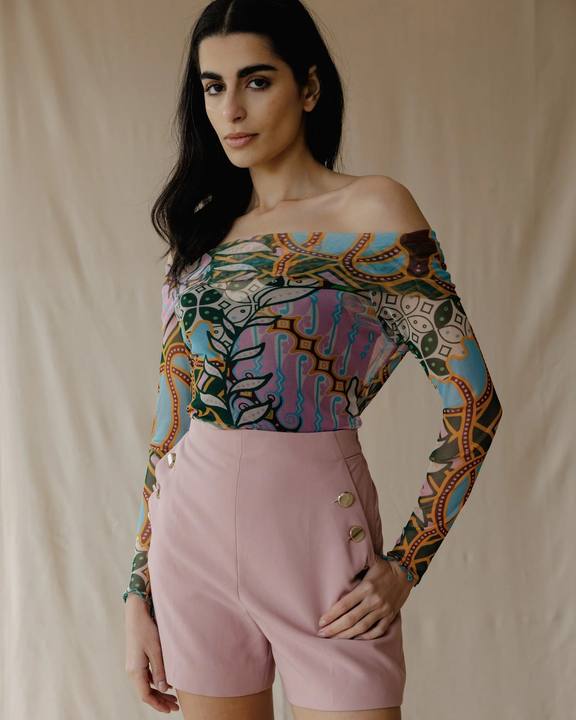 Emerald Oasis Mesh Top