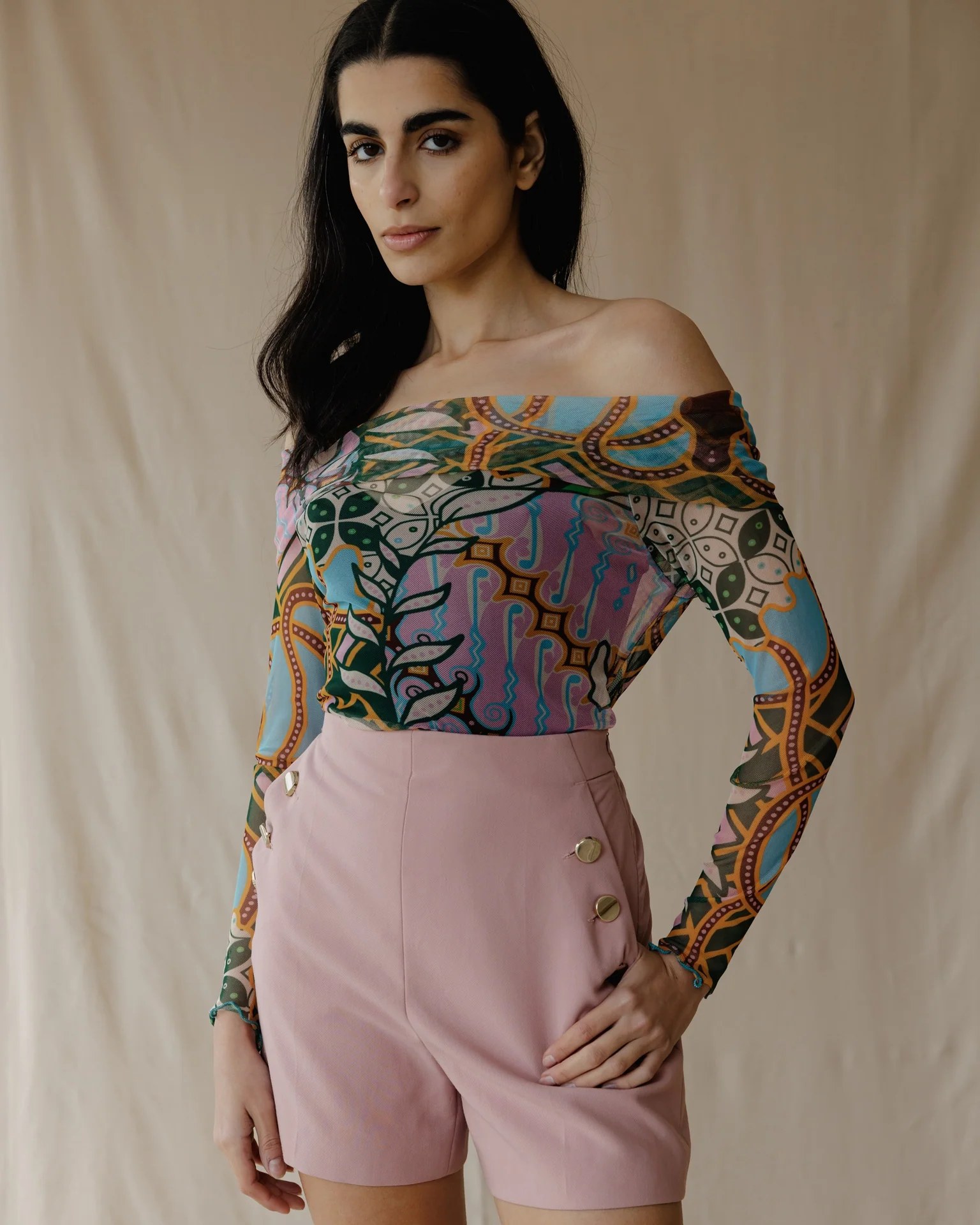 Emerald Oasis Mesh Top