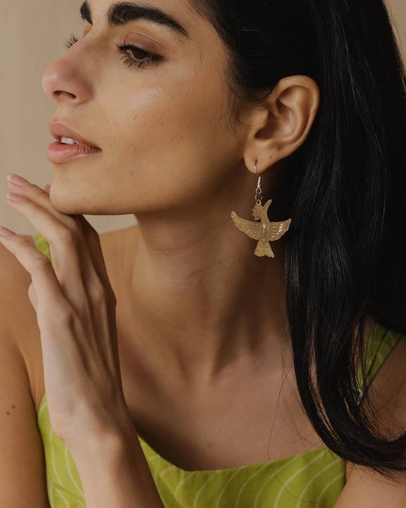 Hoopoe Earring
