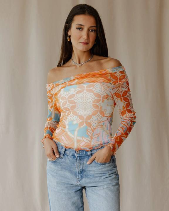 Sunrise Mirage Mesh Top