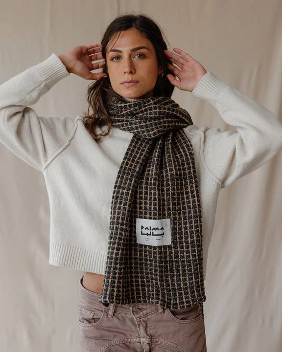Urban Grid Winter Scarf