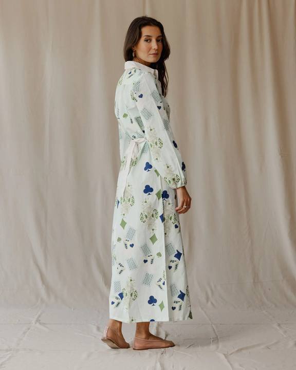 Hearts on Deck Linen Dress