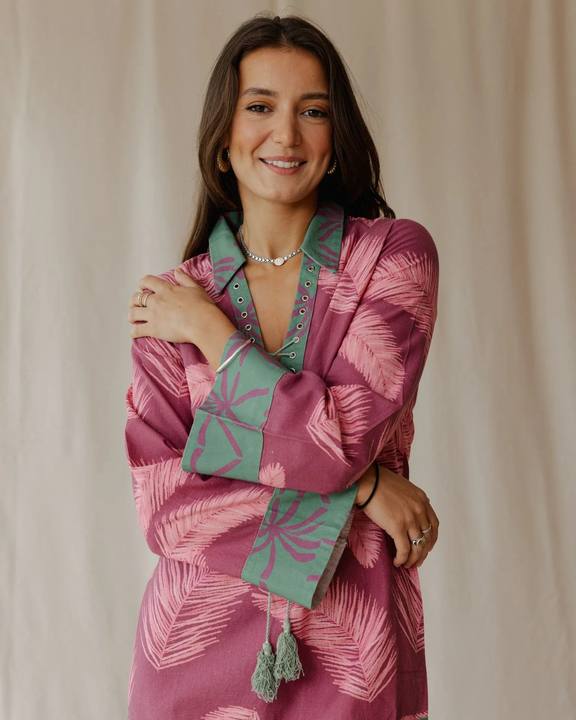 Palmira In Fuchsia Dress