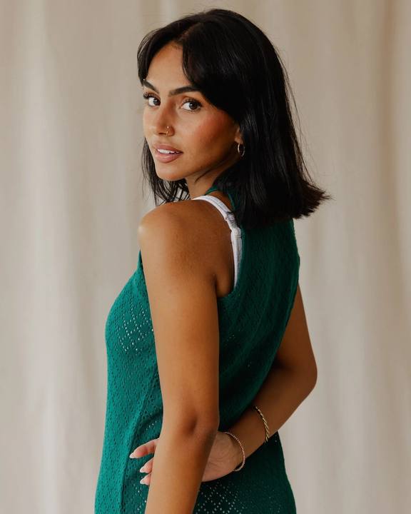 The Cloudnet Dress In Teal
