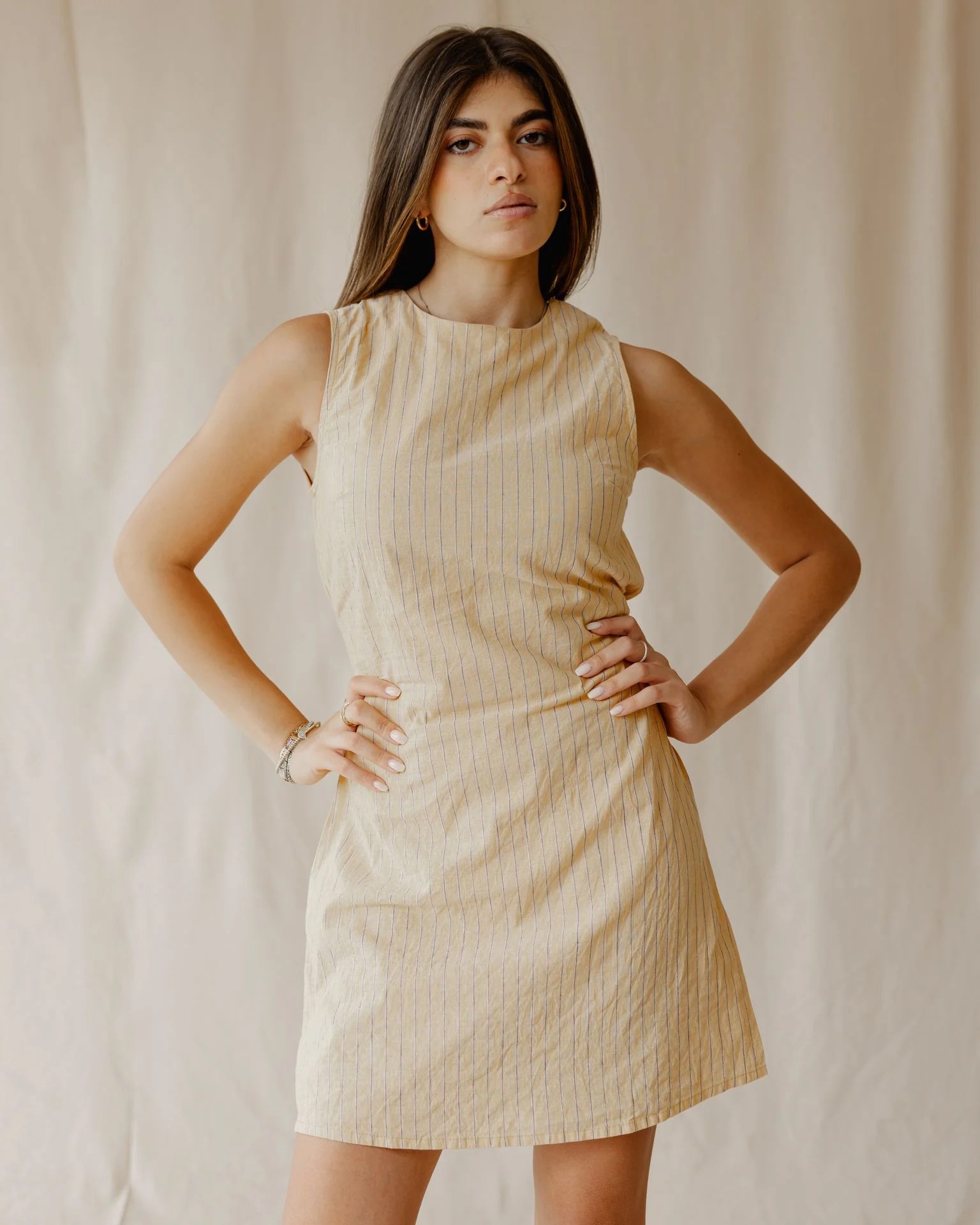 Sugar Stripe Yellow Dress