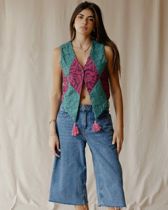 Raspberry Rhythm Vest