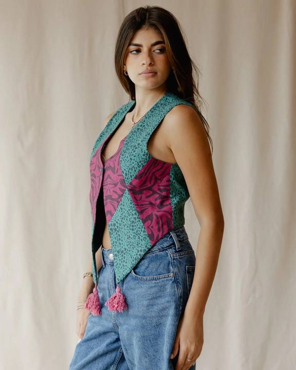 Raspberry Rhythm Vest