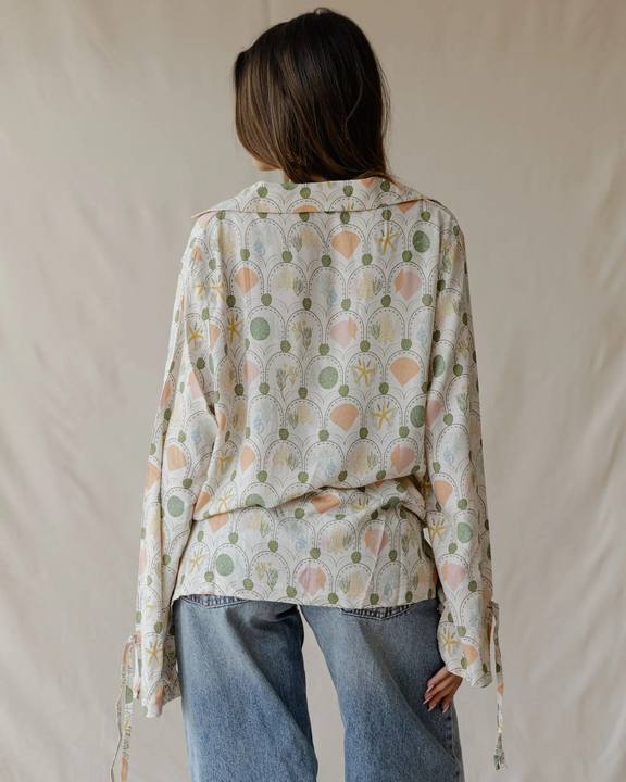 Seaside Garden Shirt Beige