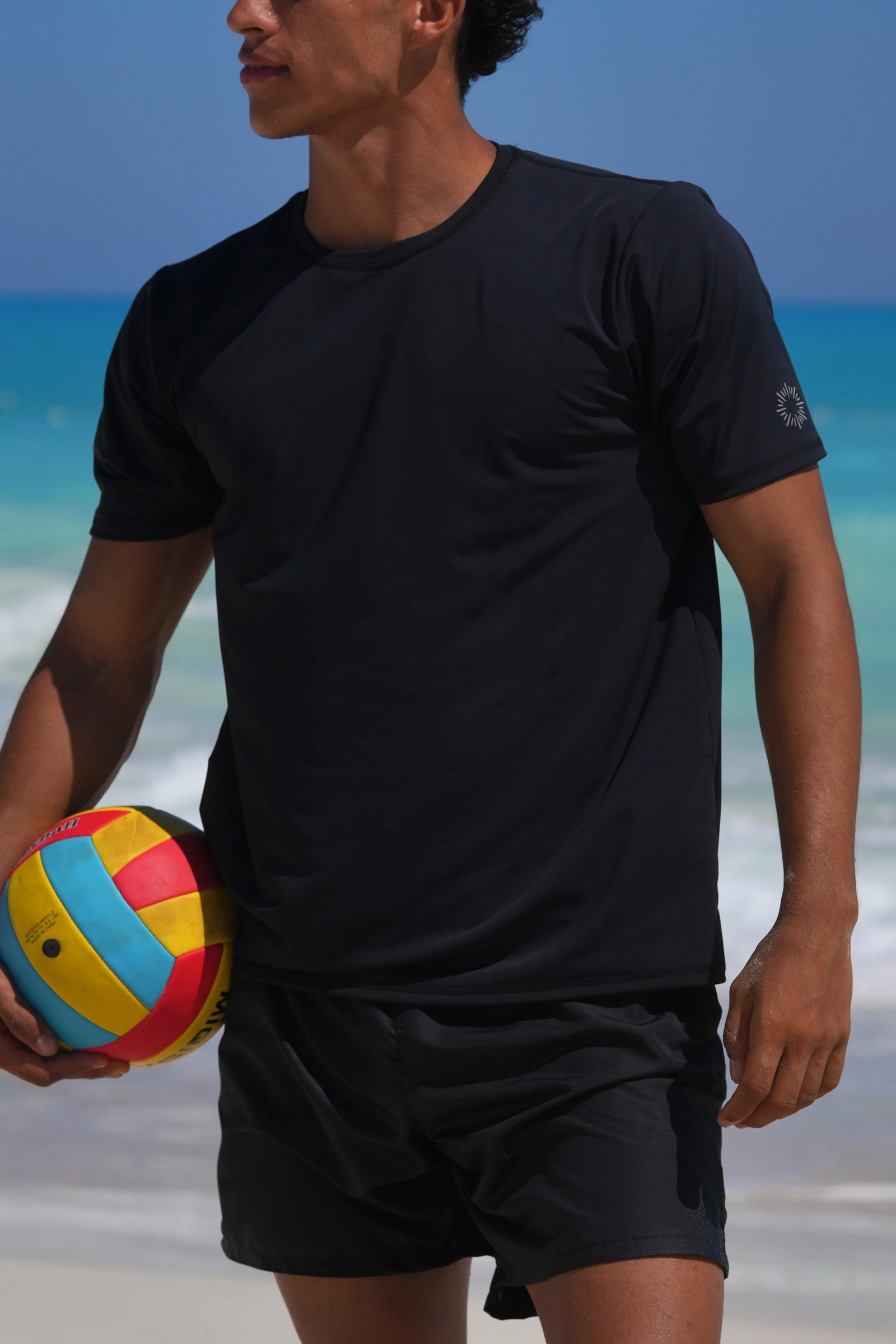 Nylon Black Men's Rashguard