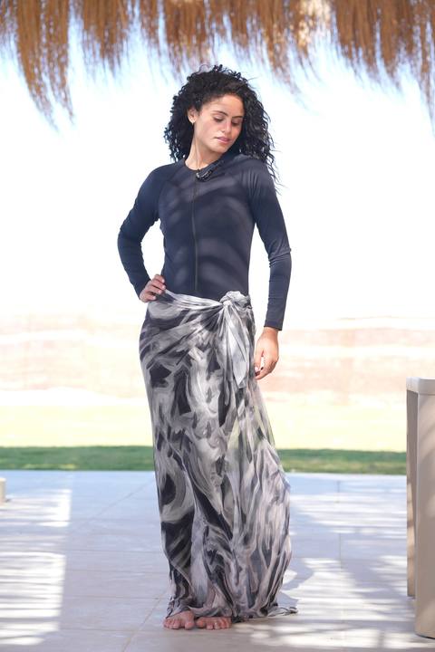 Earthy Tones Coverup Wrap-Around