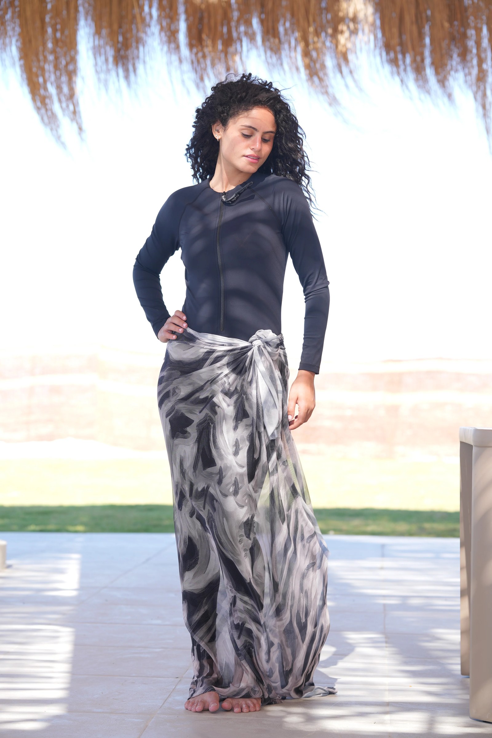 Earthy Tones Coverup Wrap-Around