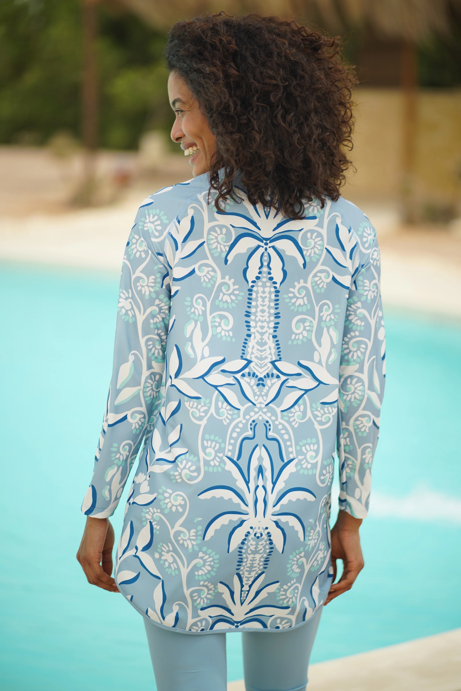 Lush Life Curved Long Rashguard