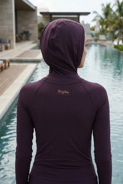 Burgundy Swim Slip Scarf