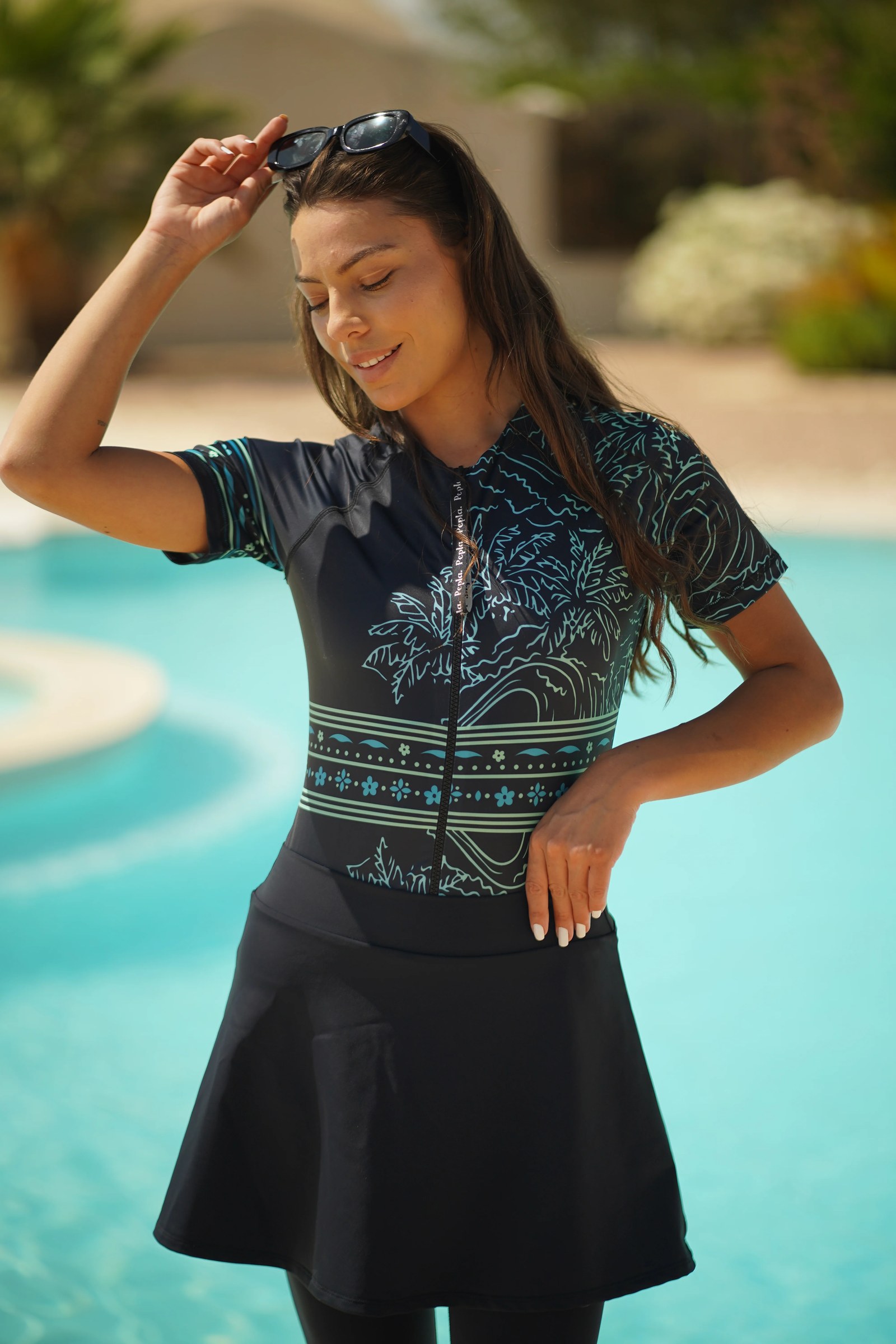 Waist Wrapper Half Sleeve Bodysuit Rashguard