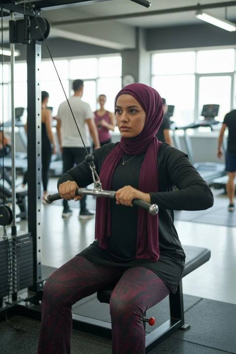 Burgundy Athleisure scarf