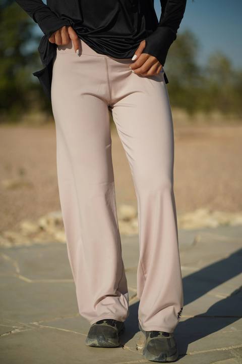 Nude Straight Pants