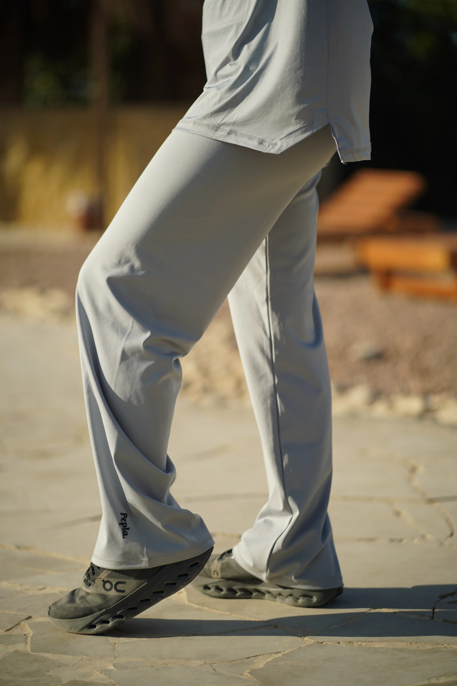 Grey Straight Leg Pants