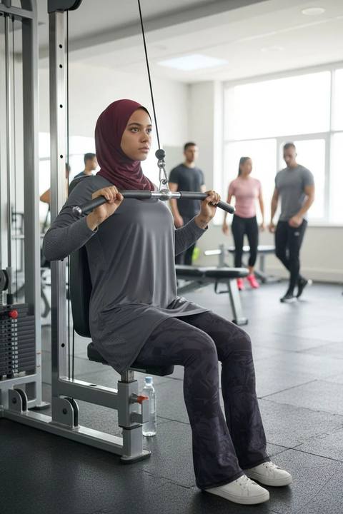 Burgundy Slip on hijab