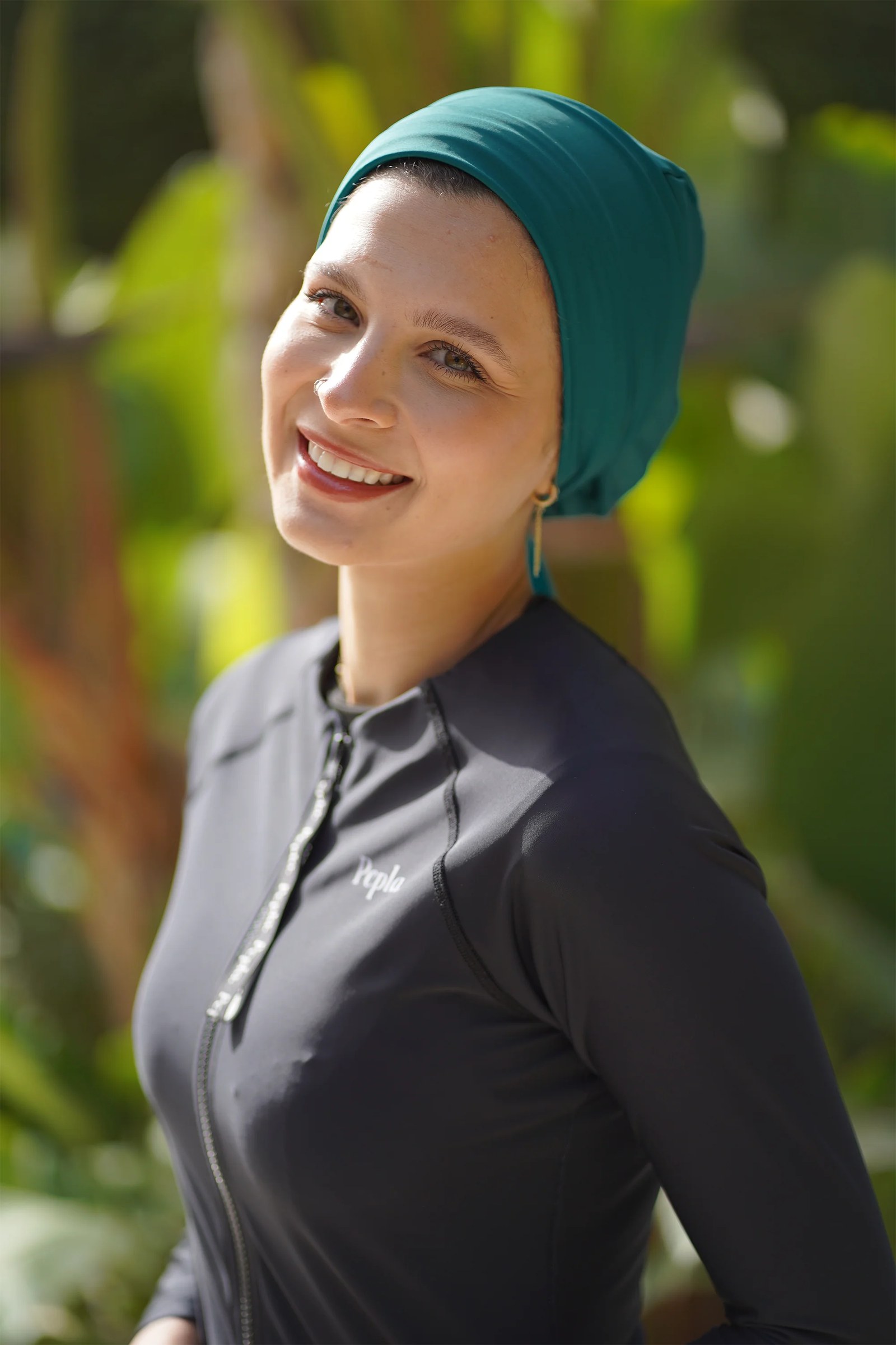 Bold Teal Turban