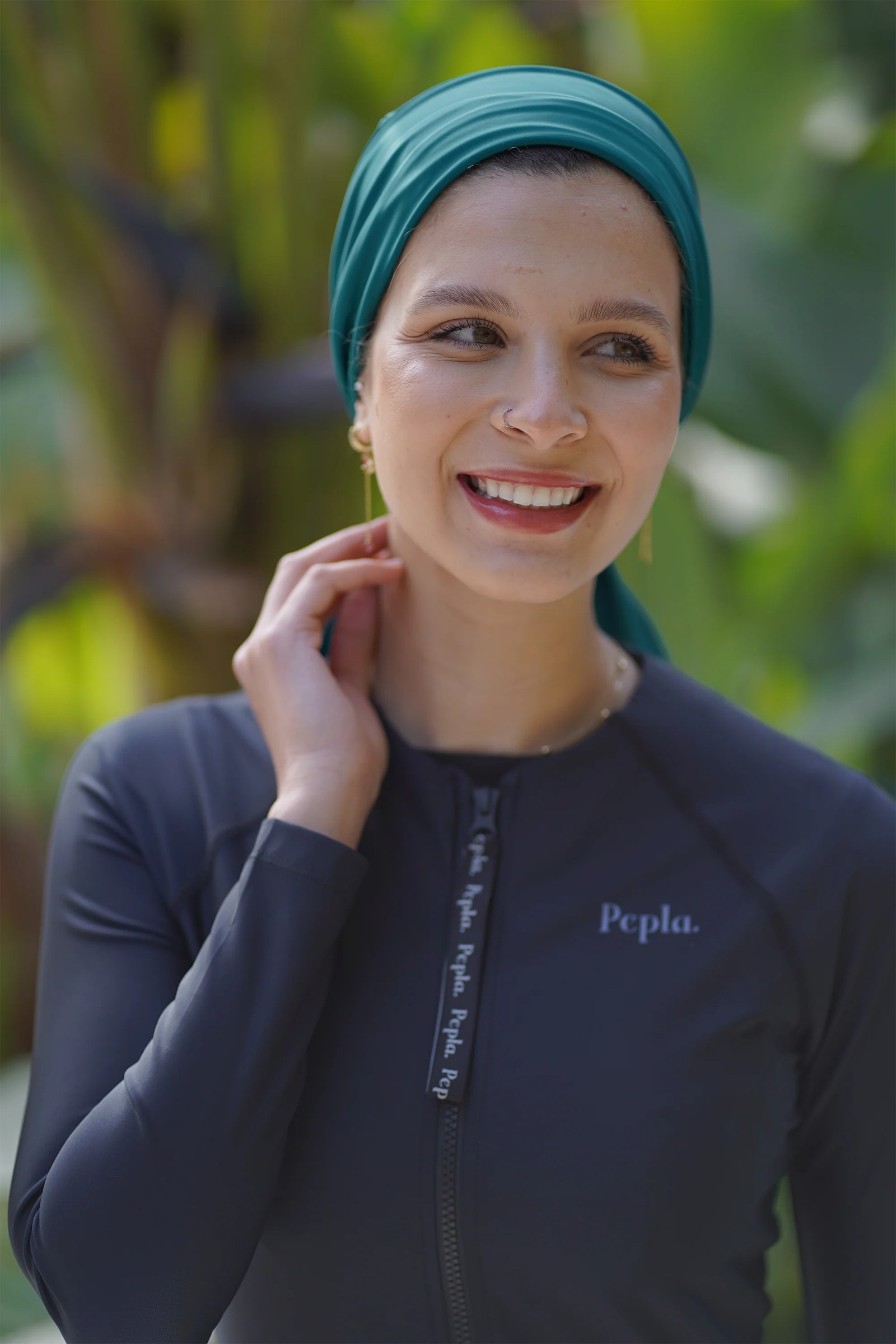 Bold Teal Turban