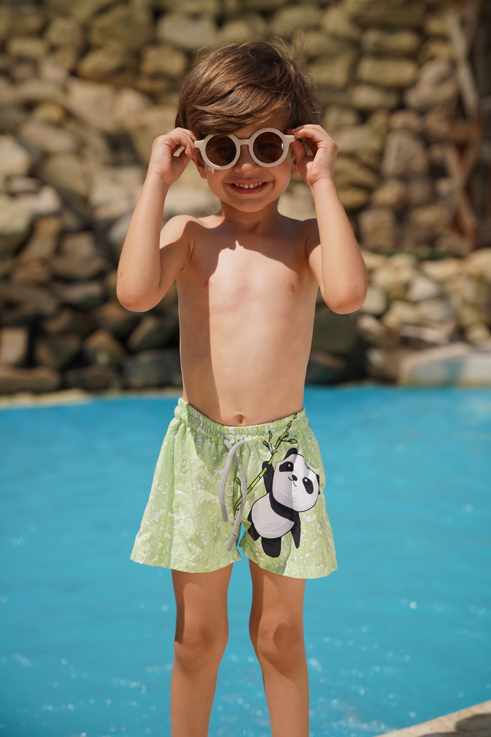 Panda Boy's Trunks