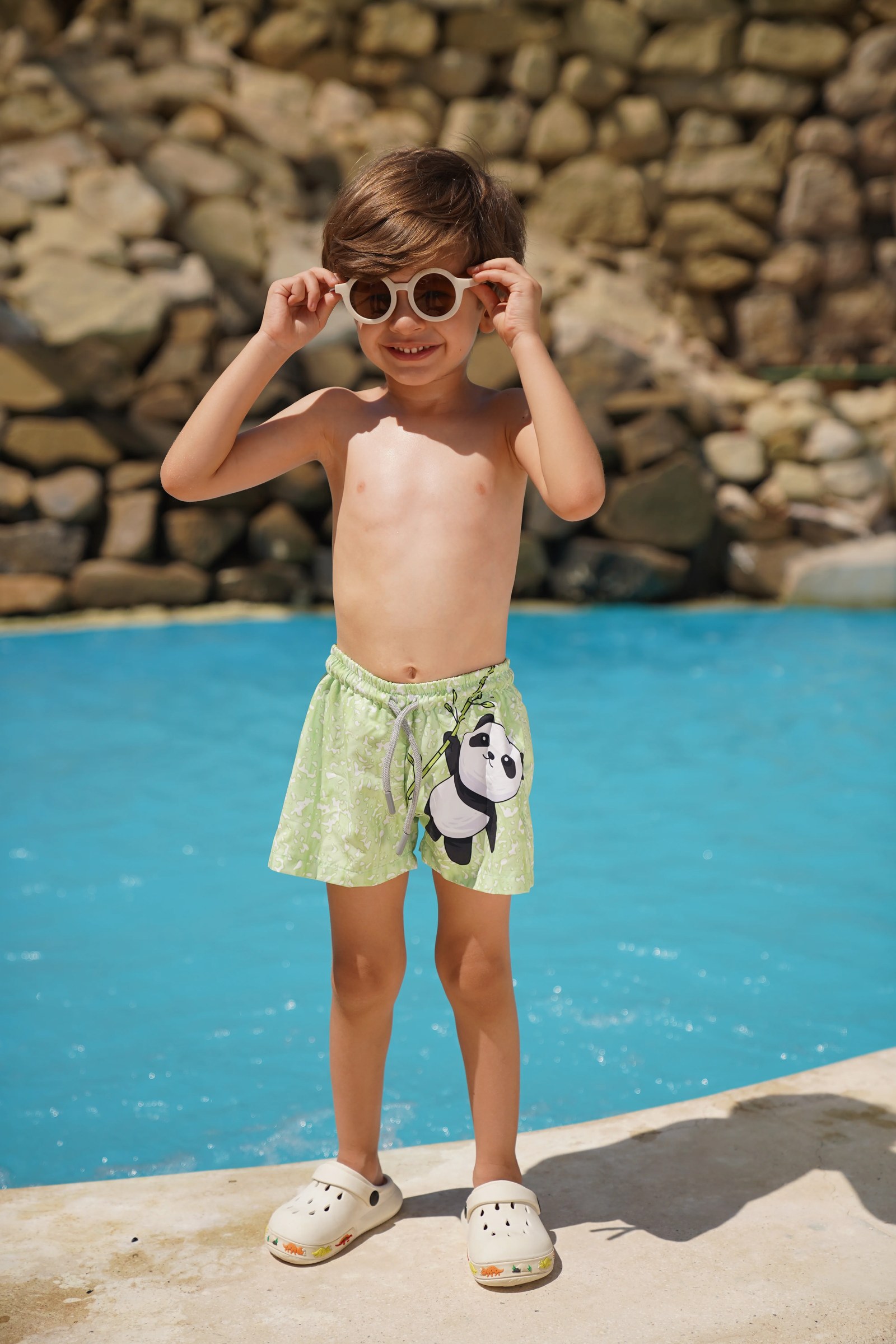 Panda Boy's Trunks