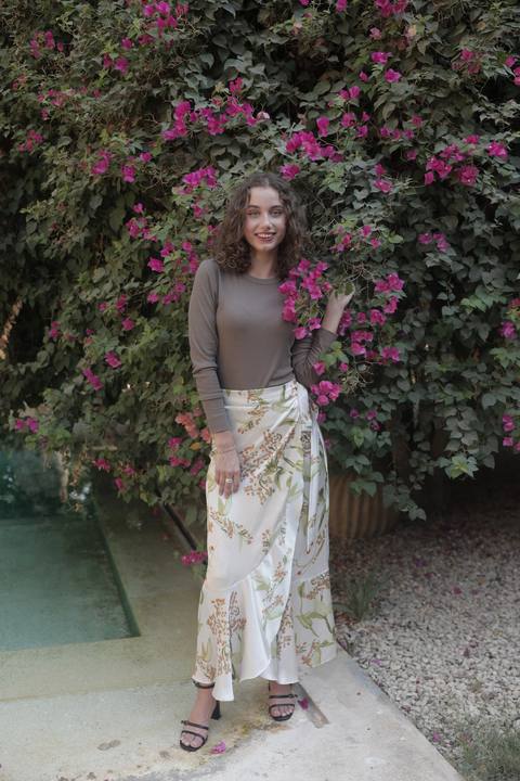 Spring Blossom Wrap Skirt