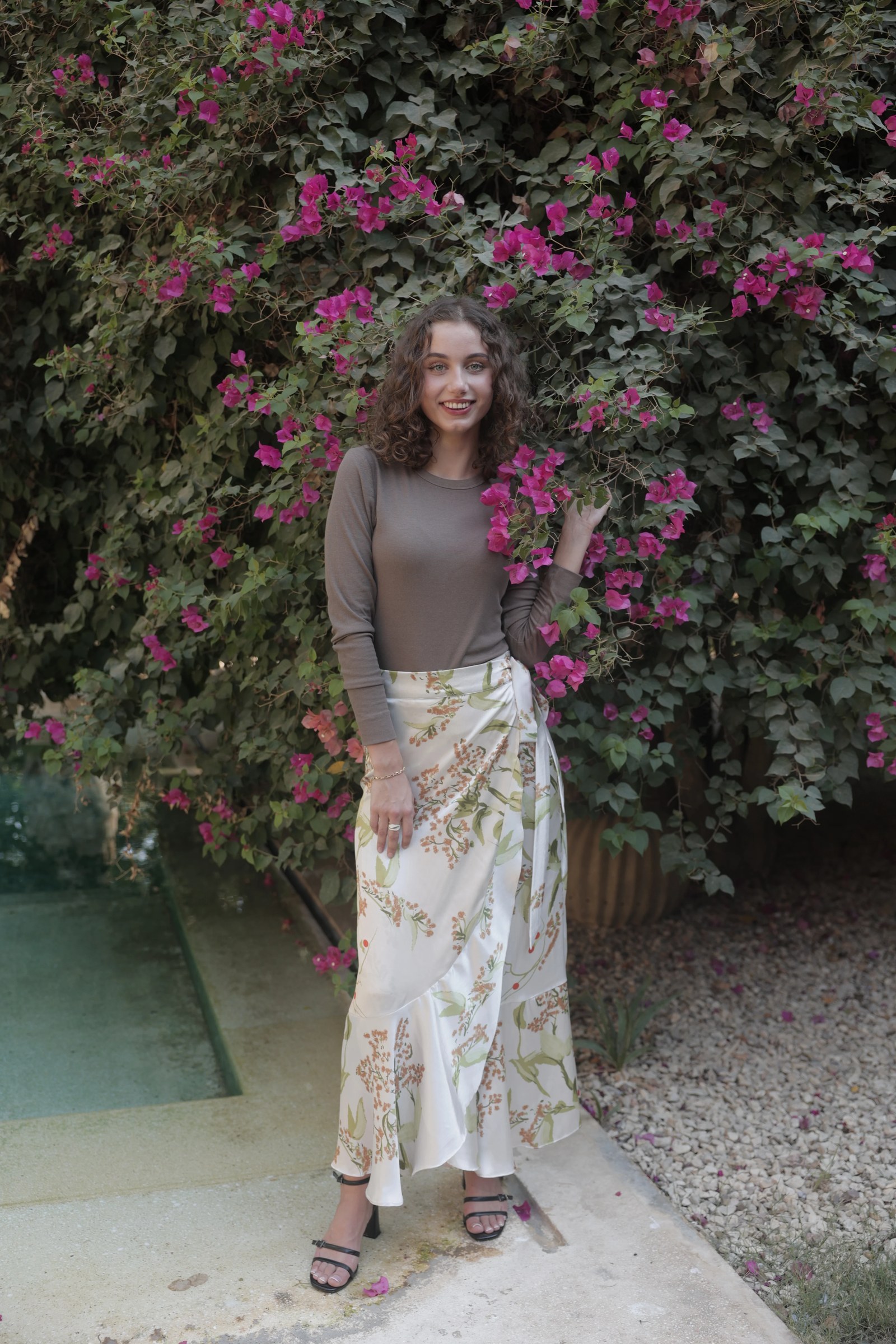 Spring Blossom Wrap Skirt