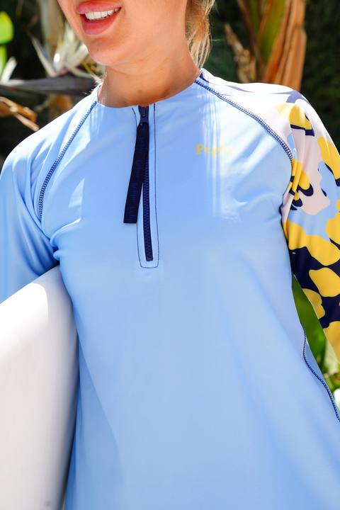 Sweet Blue Long Rashguard