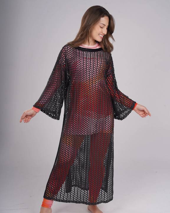 Black Mesh Dress