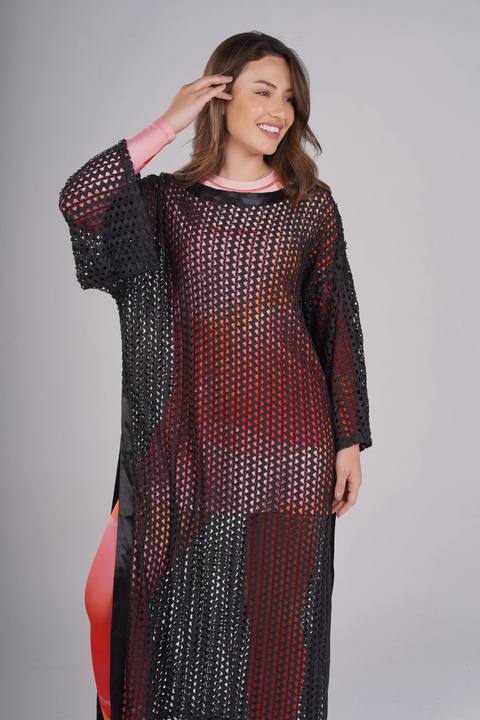 Black Mesh Dress