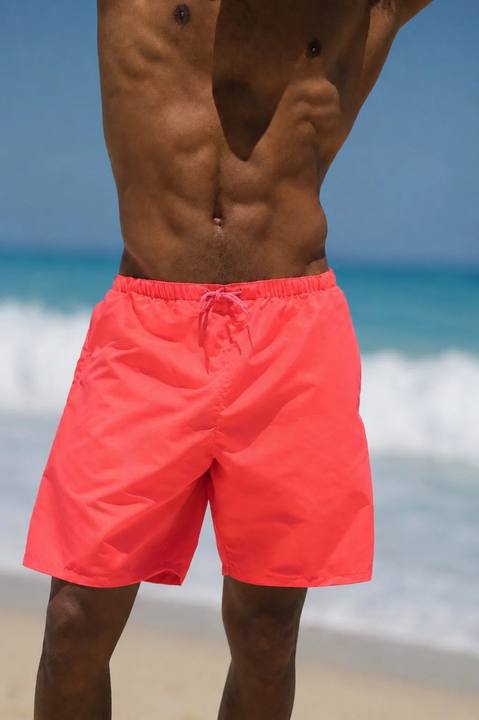 Neon watermelon Mens Trunks 19 Inch