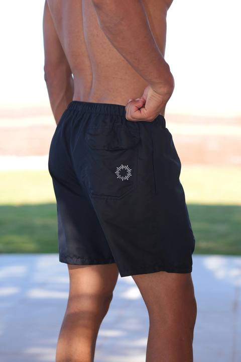 Black Mens Trunks 19 Inch