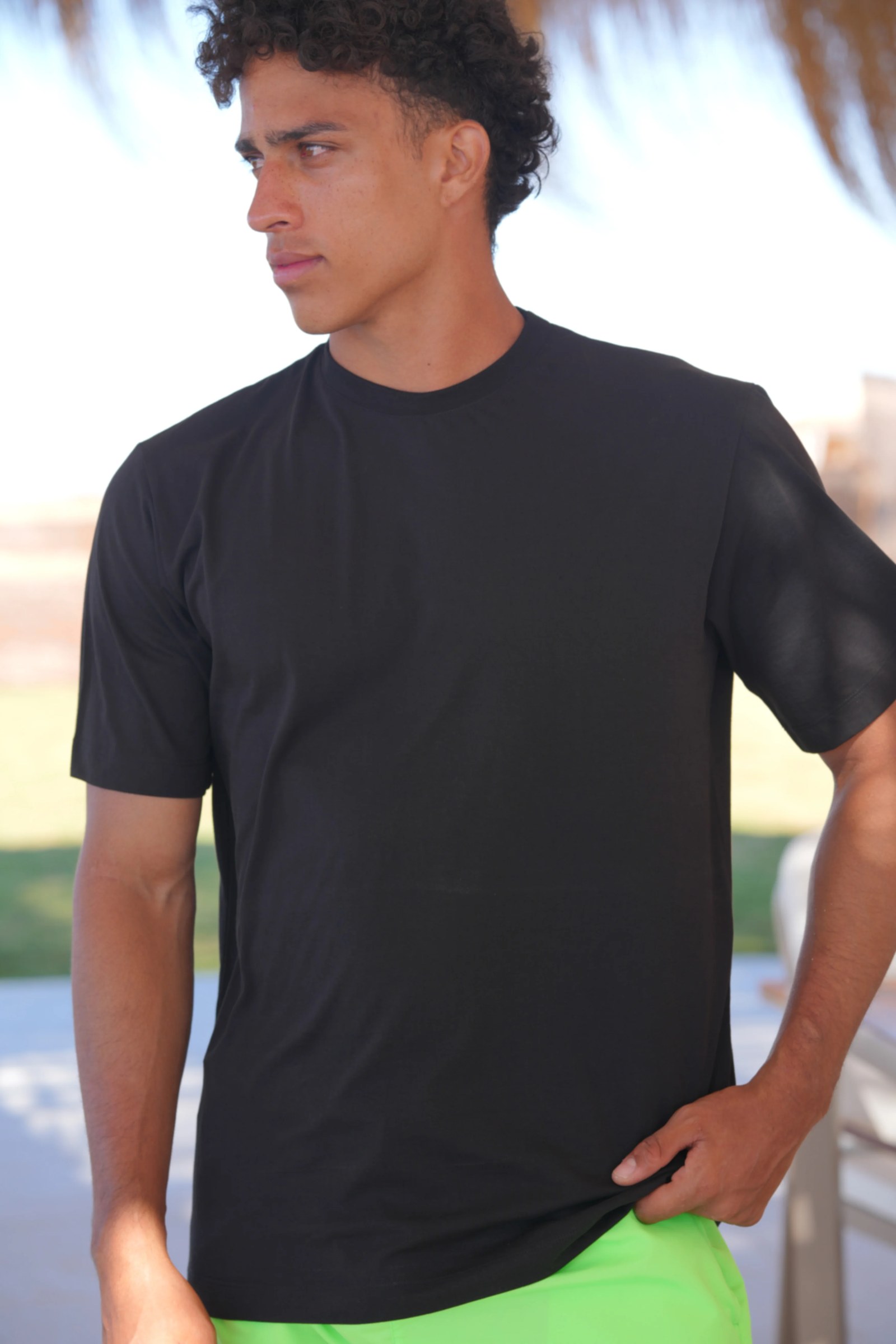 Black Cotton T-Shirts