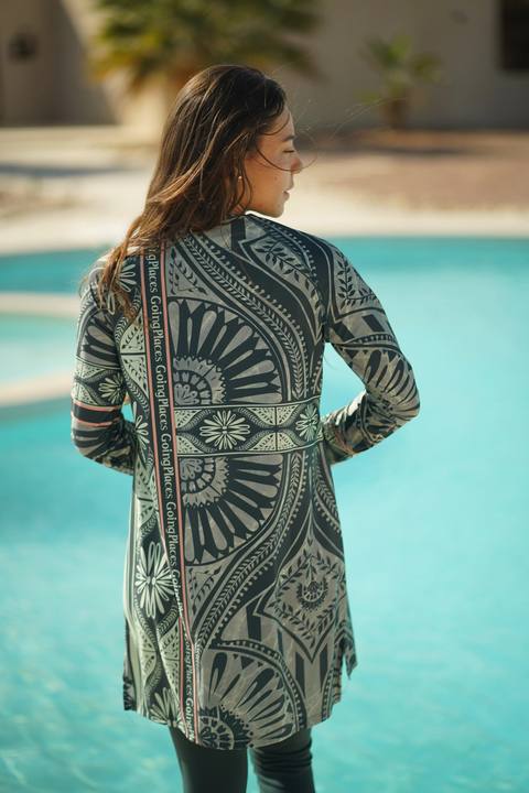 Boho Olive Squared Long Rashguard