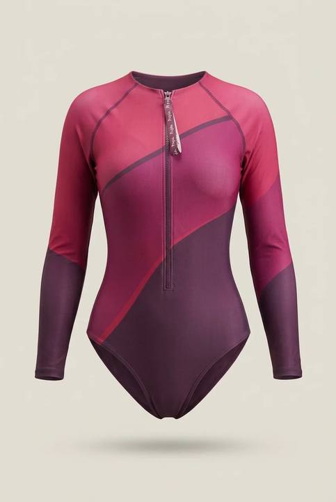 Dark Cherry Long Sleeve Bodysuit Rashguard