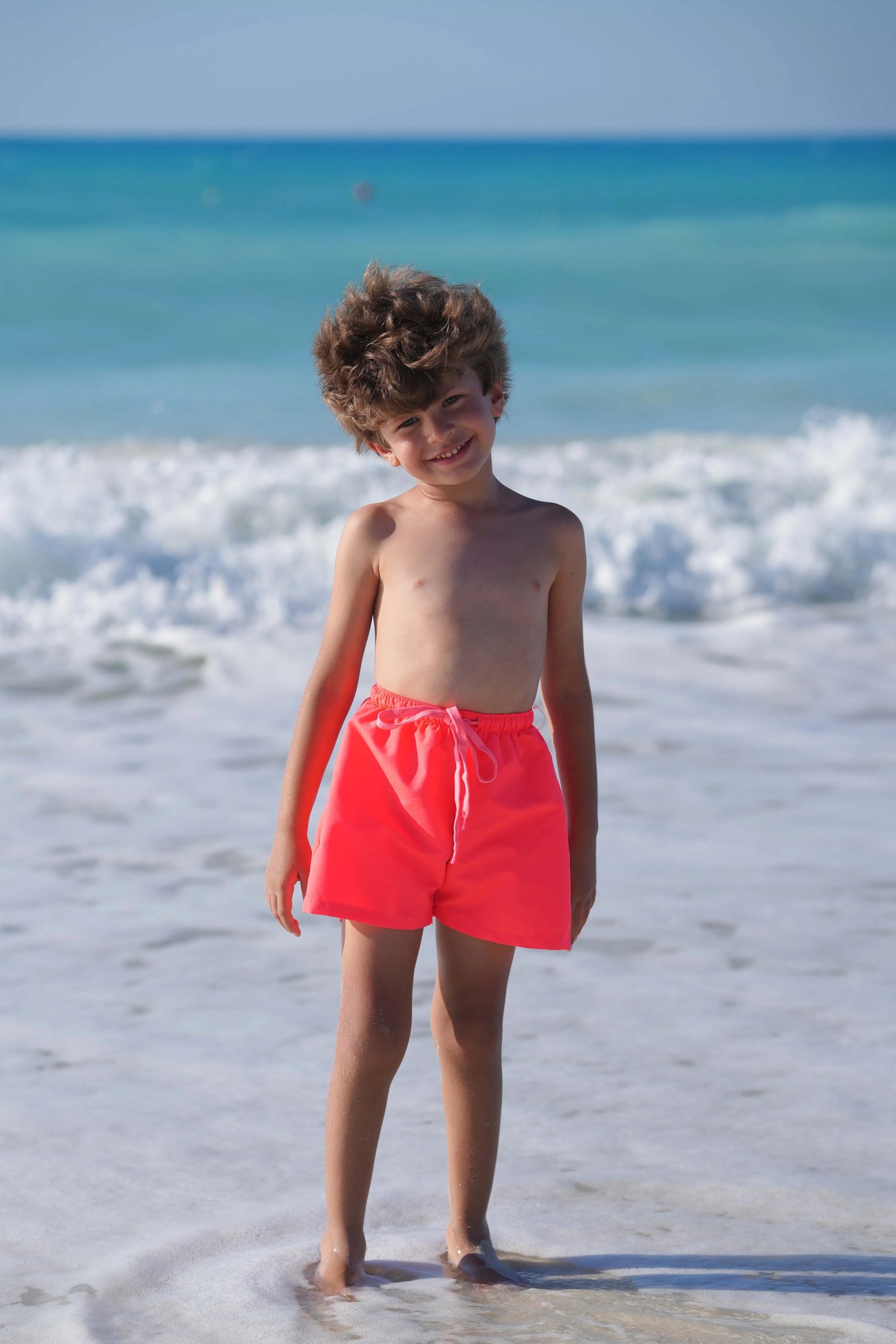Neon Watermelon Boys Trunks