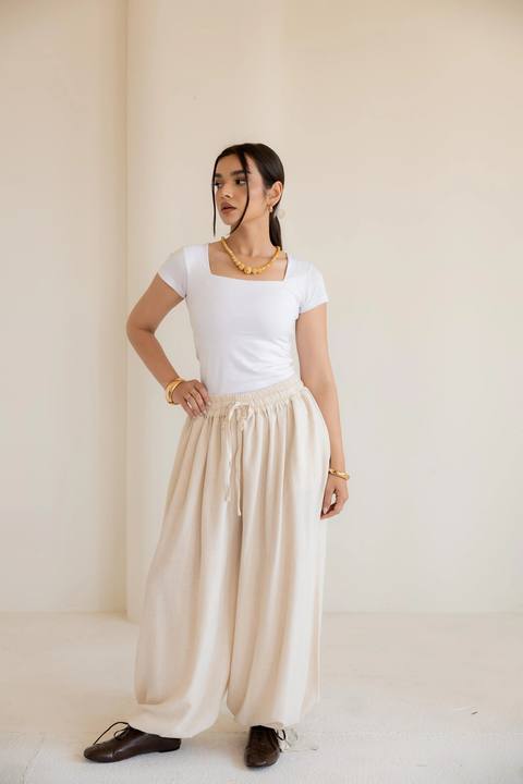 The Ballon linen pants